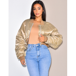 Bombers court en satin Bombers court en satin