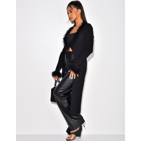 Gilet long à plume Gilet long à plume