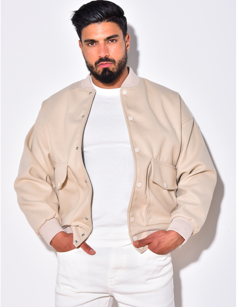 Bombers en suédine à poches