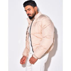 Doudoune matelassée resserrée à la ceinture Doudoune matelassée resserrée à la ceinture