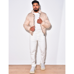 Doudoune matelassée resserrée à la ceinture Doudoune matelassée resserrée à la ceinture