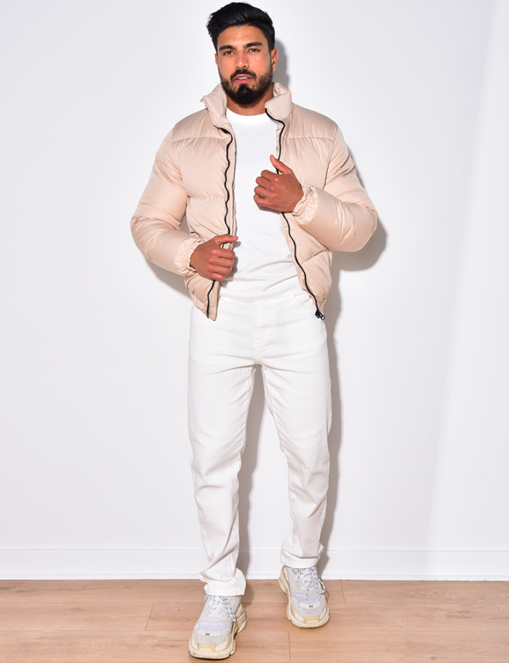 Doudoune matelassée resserrée à la ceinture Doudoune matelassée resserrée à la ceinture