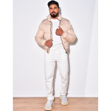 Doudoune matelassée resserrée à la ceinture Doudoune matelassée resserrée à la ceinture