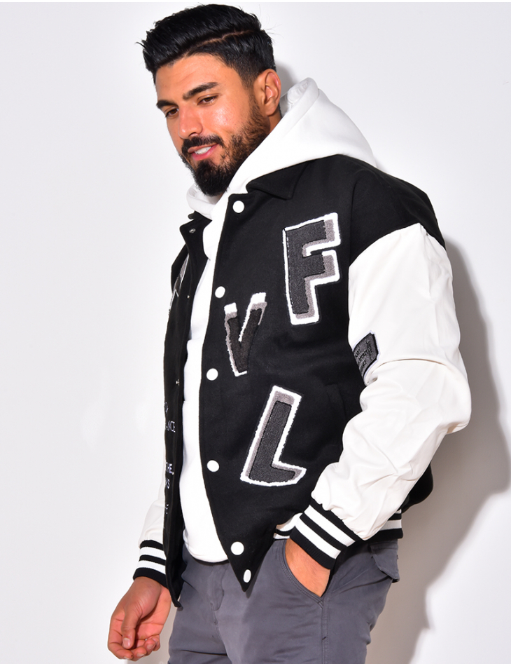 Weste zum Knöpfen aus Bi-Material "FVL"