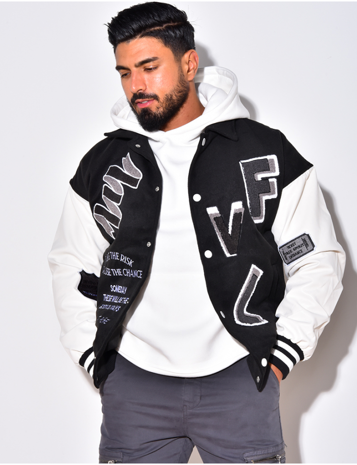 Weste zum Knöpfen aus Bi-Material "FVL"