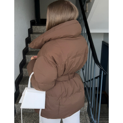 Doudoune matelassée avec ceinture Doudoune matelassée avec ceinture