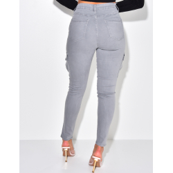 Pantalon slim cargo à poches