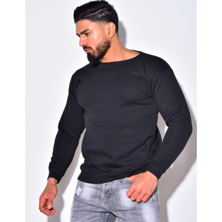 Sweat uni moletonné