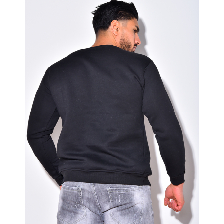 Sweat uni moletonné