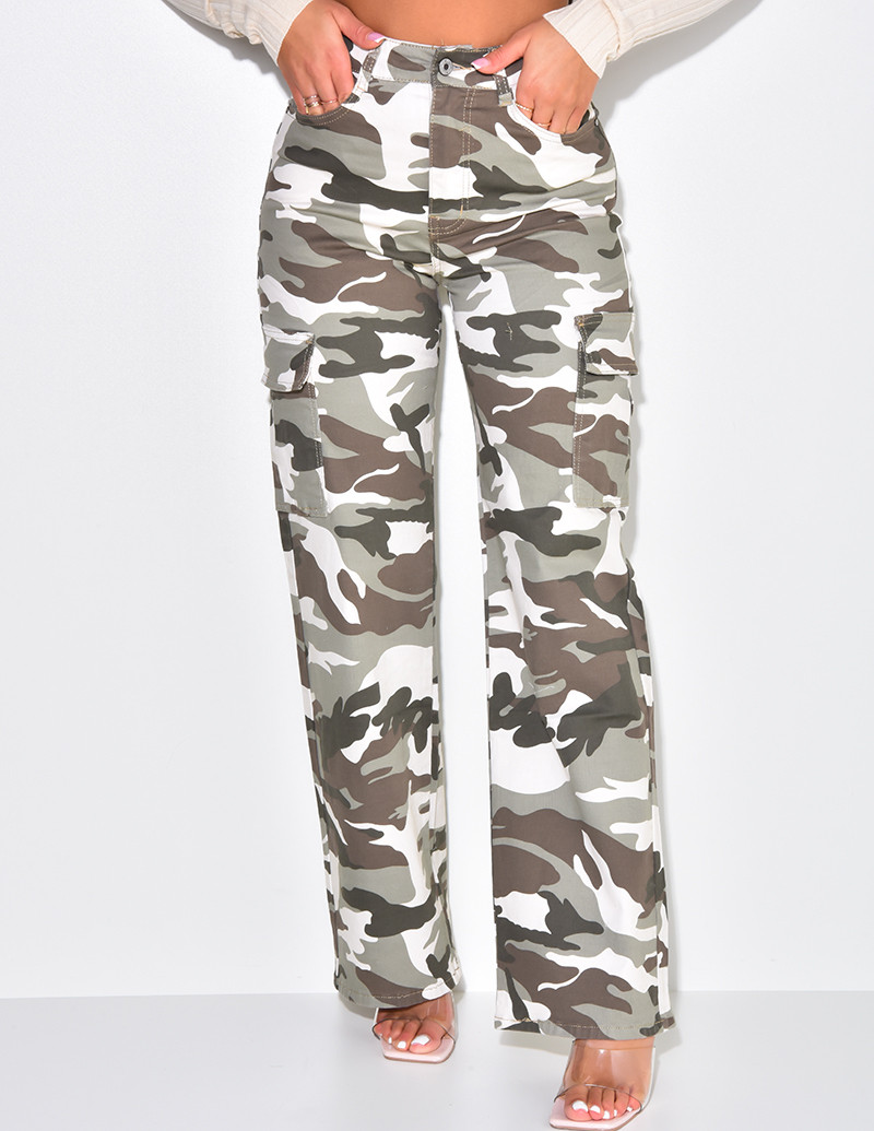 Jeans cargo à poches