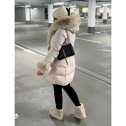 Doudoune matelassée avec fourrure