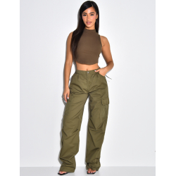 Pantalon parachute à poches cargo Pantalon parachute à poches cargo