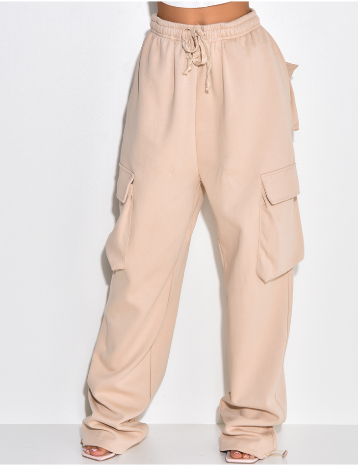 Pantalon cargo à poches épais