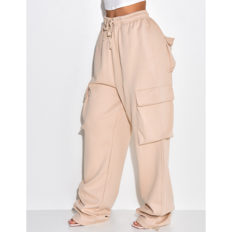 Pantalon cargo à poches épais