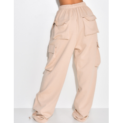 Pantalon cargo à poches épais