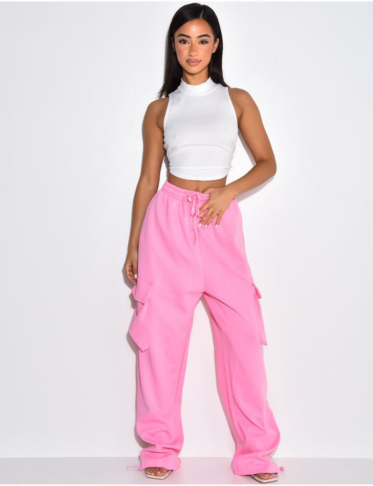 Pantalon cargo à poches épais