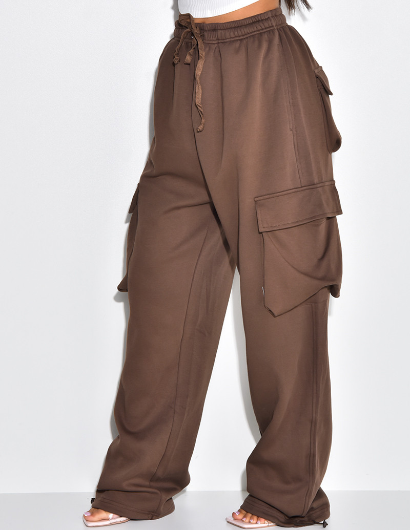 Pantalon cargo à poches épais