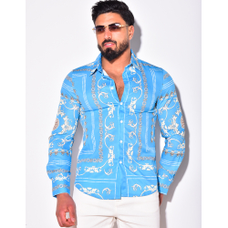 Chemise satiné à motif