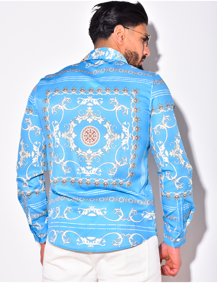 Chemise satiné à motif