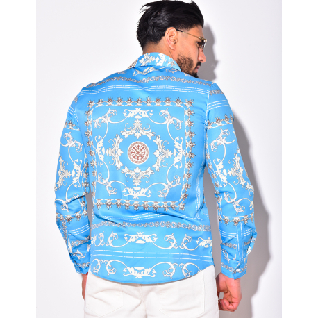 Chemise satiné à motif