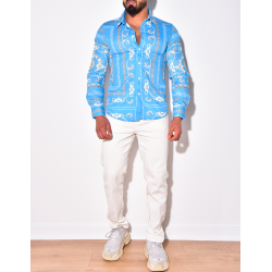 Chemise satiné à motif