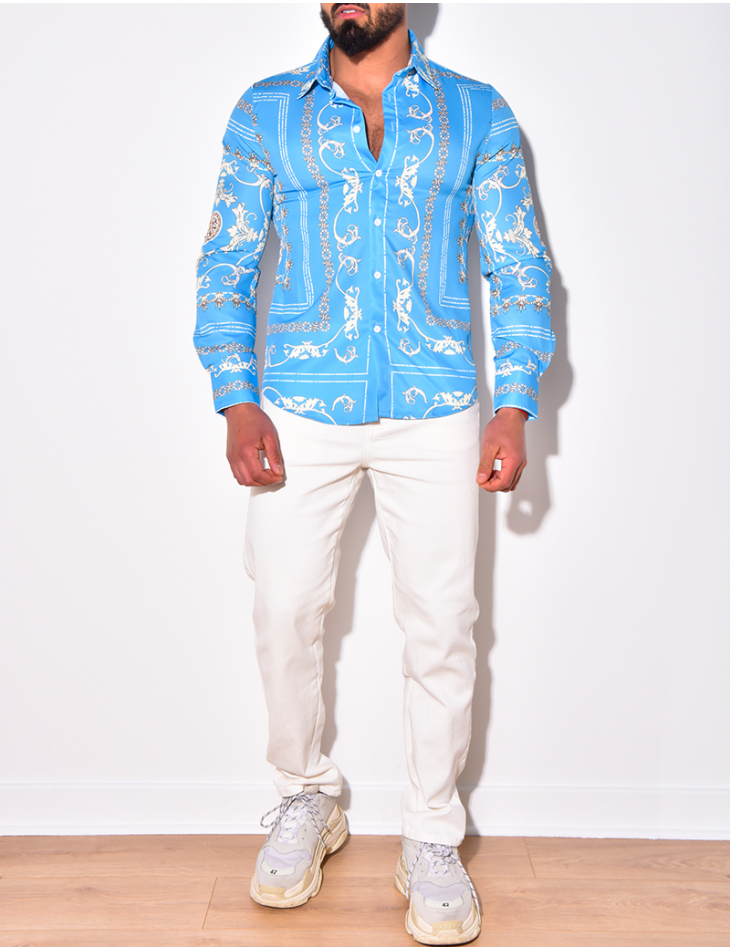 Chemise satiné à motif