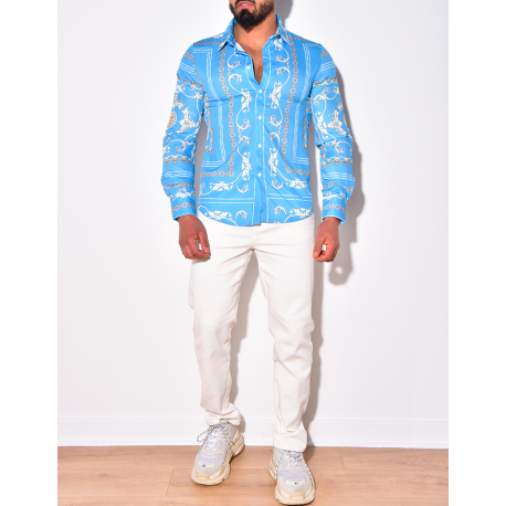 Chemise satiné à motif