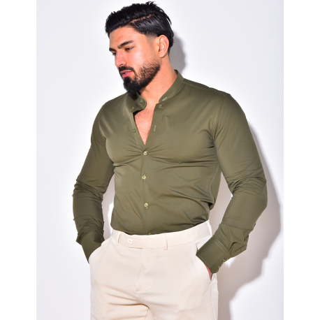 Chemise manches longues col rond