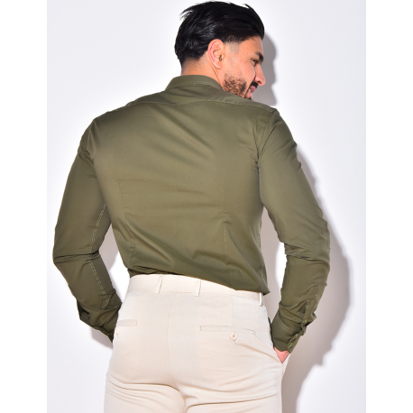 Chemise manches longues col rond