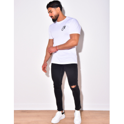 Jeans homme destroy au genou Jeans homme destroy au genou