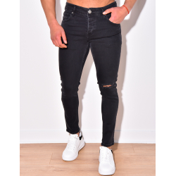 Jeans homme destroy au genou Jeans homme destroy au genou