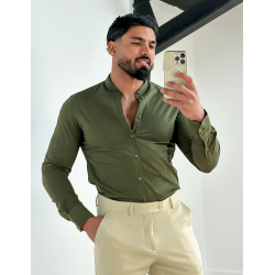 Chemise manches longues col rond