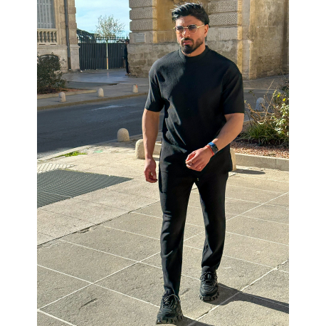 Ensemble t-shirt oversize & pantalon côtelé