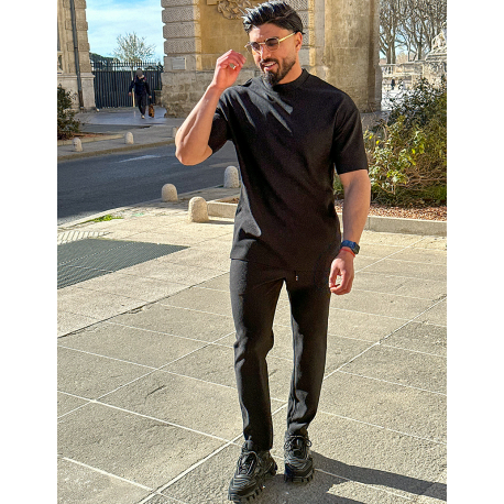 Ensemble t-shirt oversize & pantalon côtelé