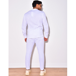 Ensemble pantalon et chemise à col rond Ensemble pantalon et chemise à col rond