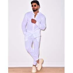 Ensemble pantalon et chemise à col rond Ensemble pantalon et chemise à col rond