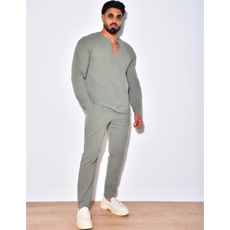 Ensemble pantalon et t-shirt à manches longues Ensemble pantalon et t-shirt à manches longues