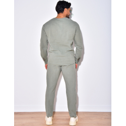 Ensemble pantalon et t-shirt à manches longues Ensemble pantalon et t-shirt à manches longues