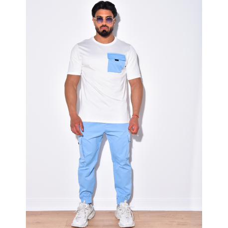 Ensemble pantalon cargo et t-shirt à poches