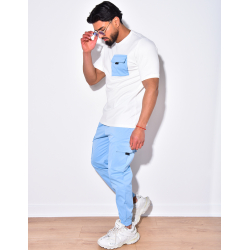 Ensemble pantalon cargo et t-shirt à poches