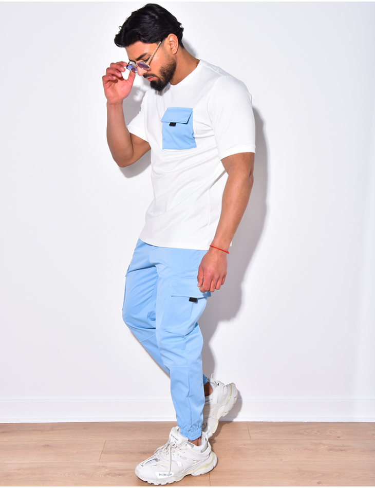 Ensemble pantalon cargo et t-shirt à poches
