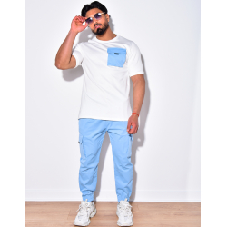 Ensemble pantalon cargo et t-shirt à poches