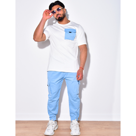 Ensemble pantalon cargo et t-shirt à poches