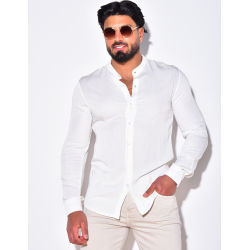 Chemise fluide à col rond Chemise fluide à col rond