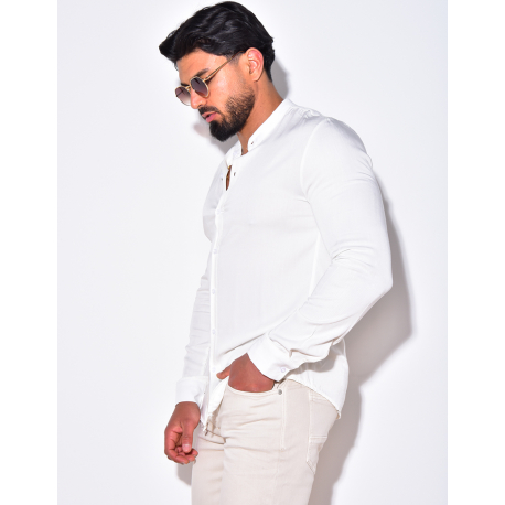 Chemise fluide à col rond Chemise fluide à col rond