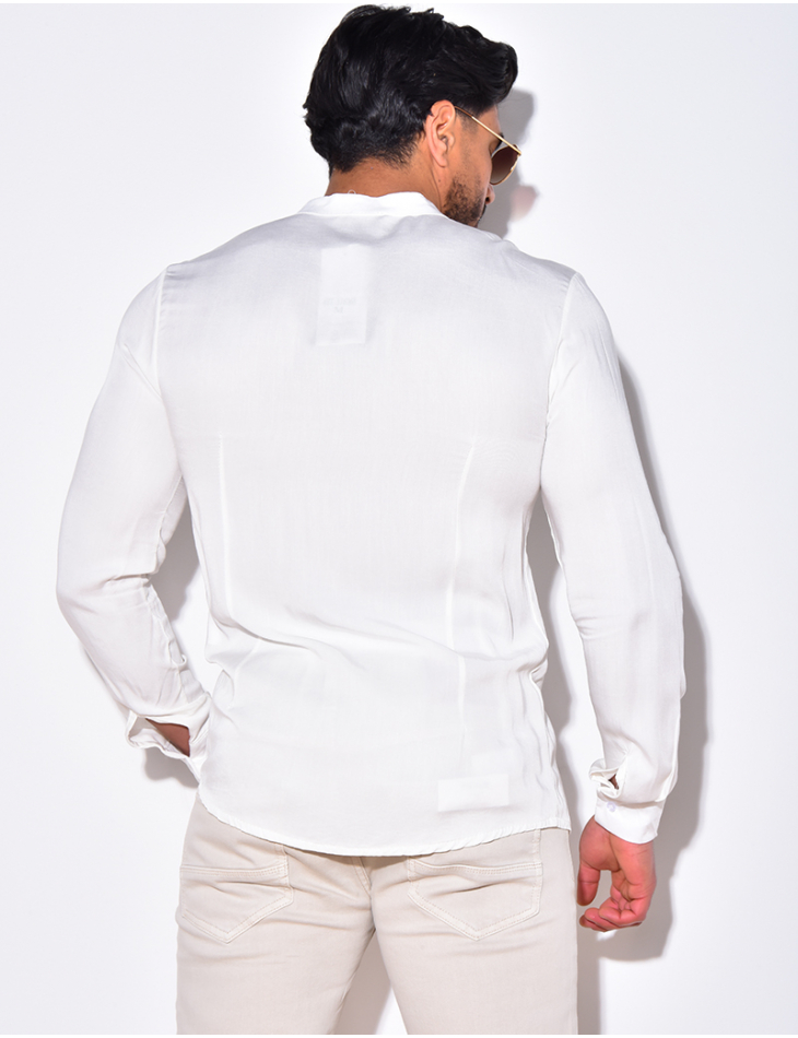 Chemise fluide à col rond Chemise fluide à col rond