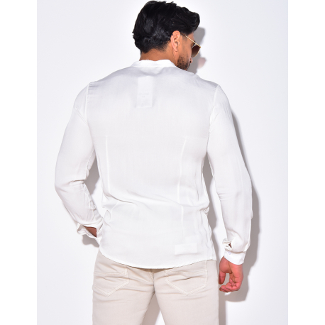 Chemise fluide à col rond Chemise fluide à col rond