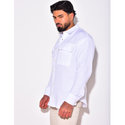 Chemise en lin avec poches Chemise en lin avec poches