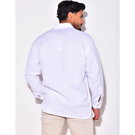 Chemise en lin avec poches Chemise en lin avec poches