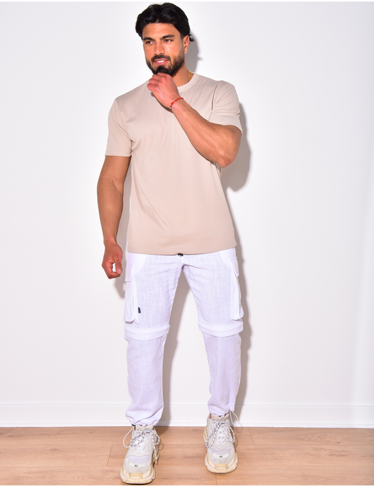 Pantalon cargo à zip Pantalon cargo à zip